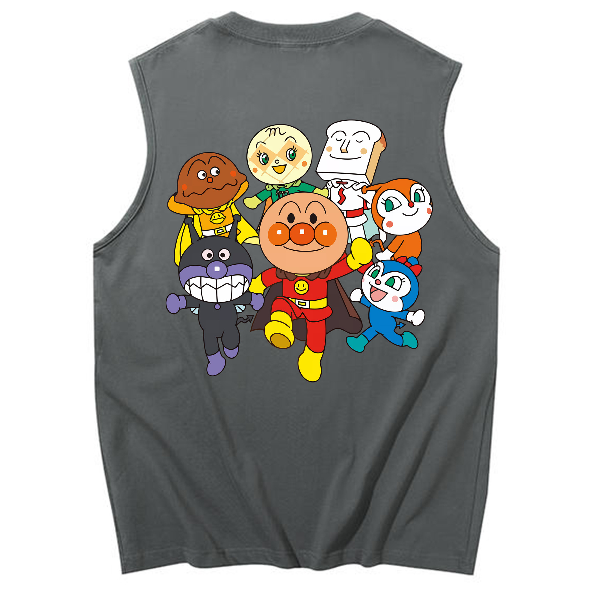 （画像用） アンパンマン Anpanman コットン100％タンクトップ（背面プリント）